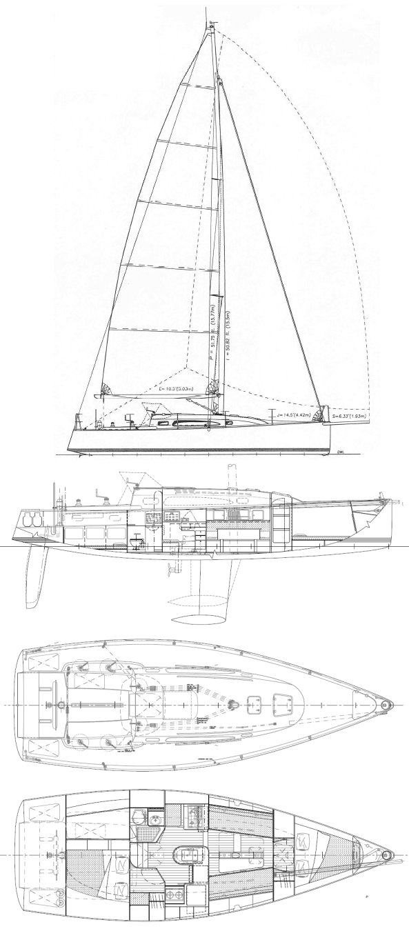 AERODYNE 38 sailboat - replacement sails available