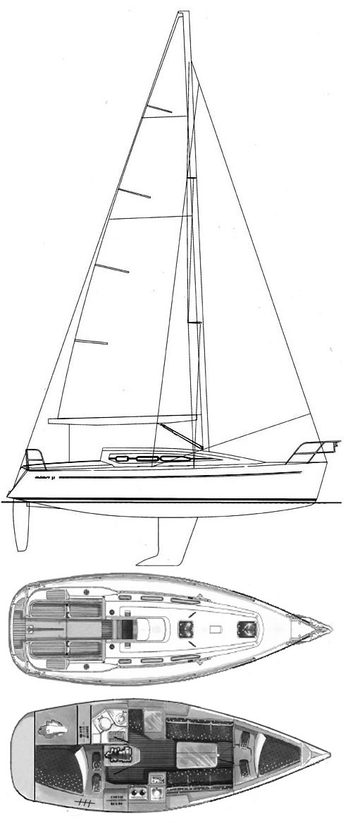 ELAN 31 sailboat - replacement sails available