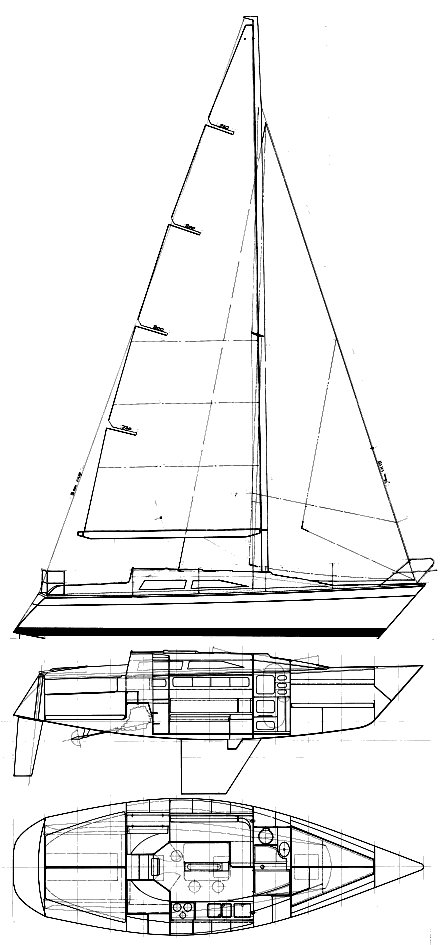 FRIENDSHIP 33 sailboat - replacement sails available