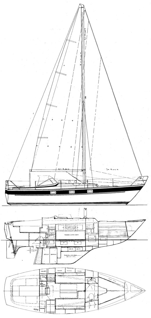 Hallberg-Rassy 312 sailboat - replacement sails available