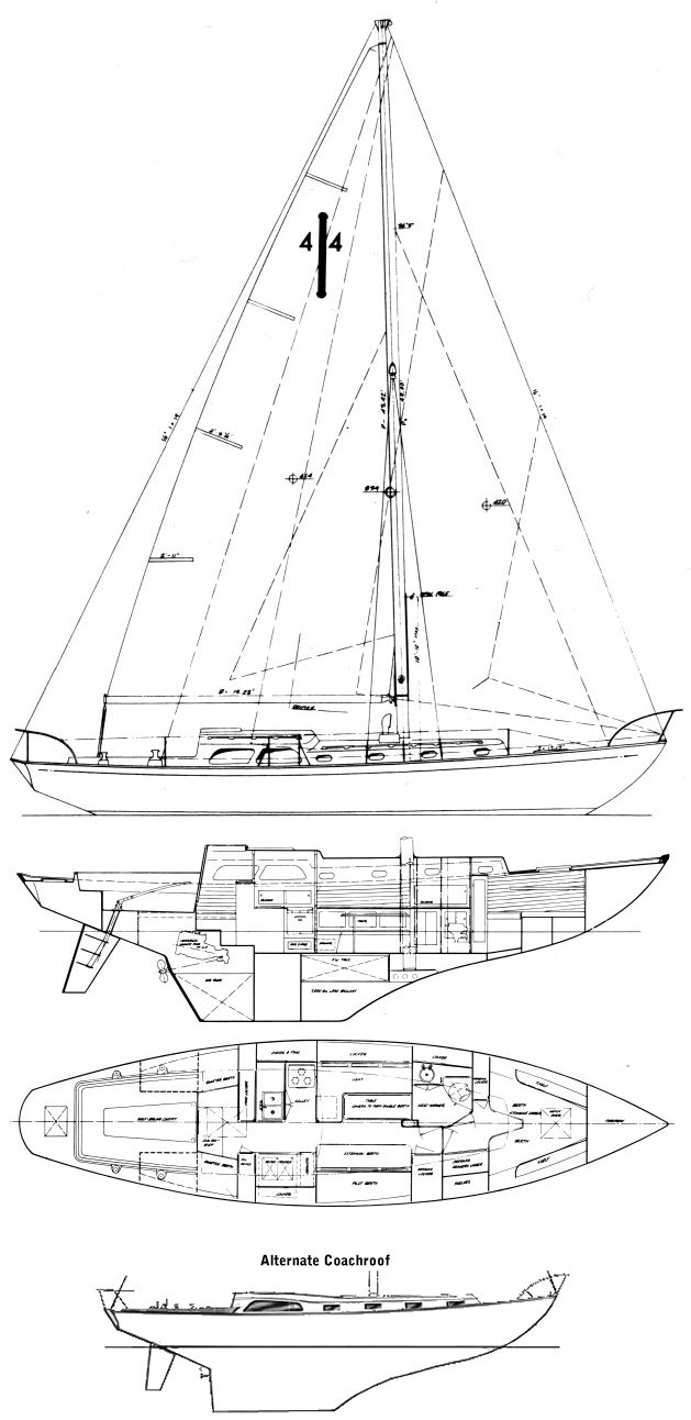 ISLANDER 44 sailboat - replacement sails available
