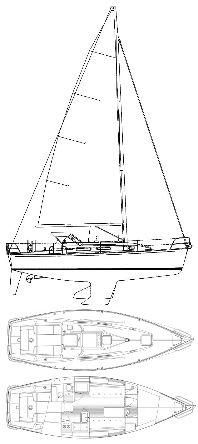 J-32 sailboat - replacement sails available