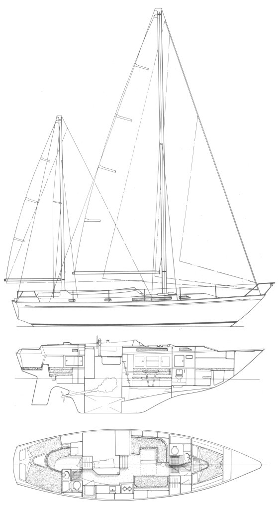 In Mast Furling Crosscut Mainsail For Nicholson 39 Custom Made 