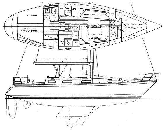 PEARSON 39-2 sailboat - replacement sails available