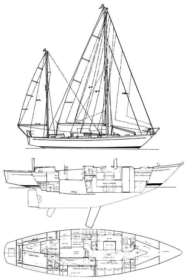 US 46 sailboat - replacement sails available